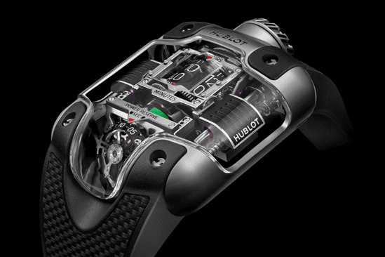 HUBLOT MP-10 Tourbillon weight energy system titanium