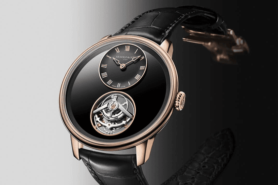 Arnold & Son Ultrathin Tourbillon Red Gold Onyx