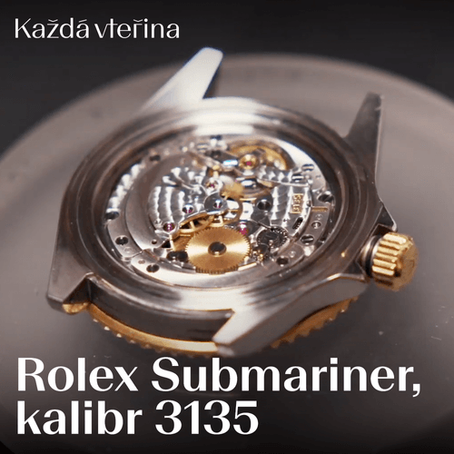 ROLEX kalibr 3135, přezdívaný “traktor” nebo “tažný kůň”